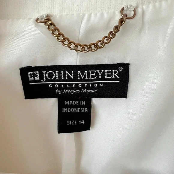 Gold and cream Blazer Structured Silhouette Business Wear - Picture 4 of 12